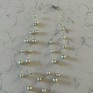 Pale, green Honora pearl necklace